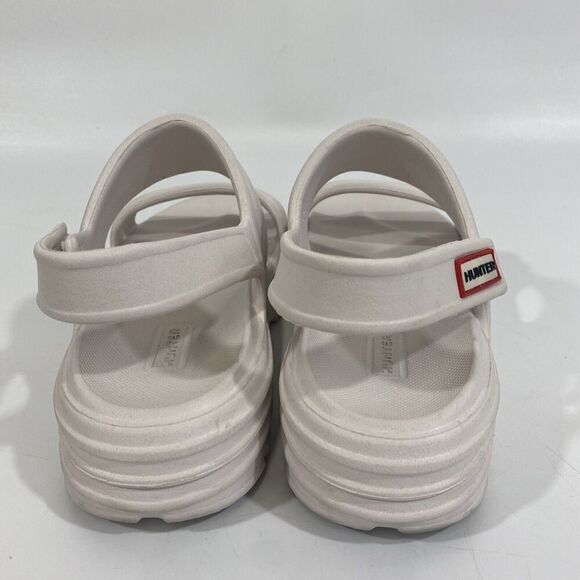 Womens Hunter Boots Bloom Algae Sandals Size 6 White Lightweight Foam Straps - Picture 6 of 10